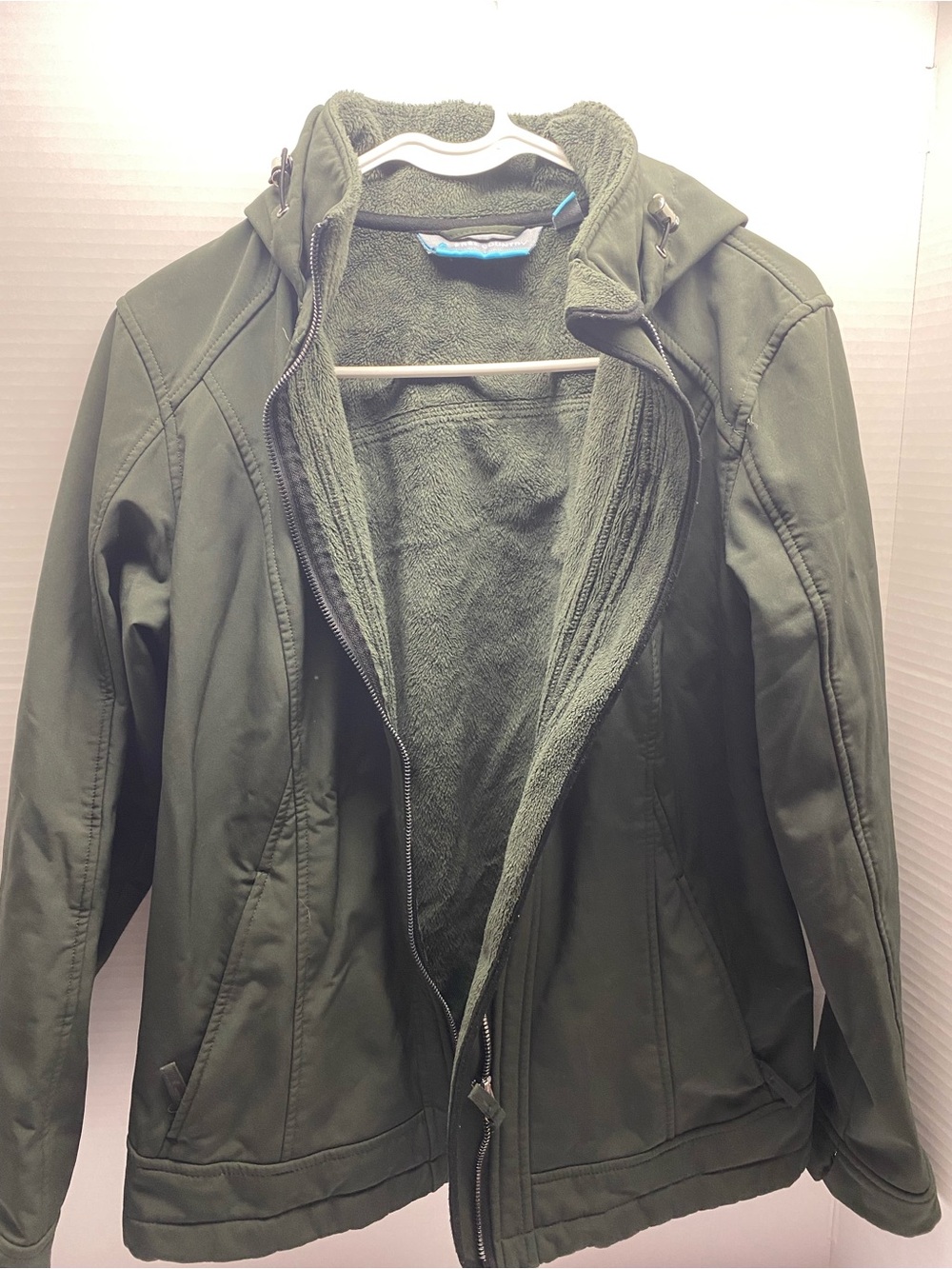 Free Country Dark Olive Hooded Utility Jacket